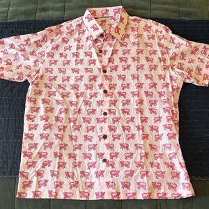 JULI RAJA Men’s Featherweight Button Up Short Sleeve Shirt